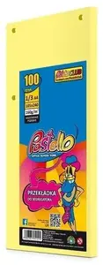 Divider for 1/3 A4 Binder, Alfa Pastello — 100 pcs, yellow