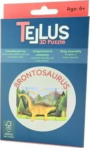 Koka salokāms 3D leļļu teātris Skleplolki Brontozaur