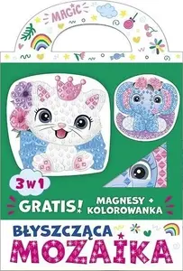 Mosaic tile set TEKA 3-in-1 'Kitten and Elephant' – decorative glossy mosaic panels