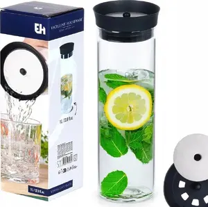 Pitcher borosilicate glass 1L Stoneline – 1 L capacity, heat-resistant beverage jug