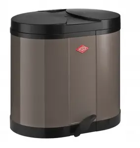 Atkritumu tvertne Wesco BETA dubultā 2×15 l silti pelēka
