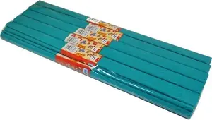 Crepe Paper Sheets SCHEMAT pack of 10, color 21 (Morski) – decorative craft paper