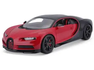 Bburago Bugatti Chiron Sport supercar model, preassembled, 1:18 scale