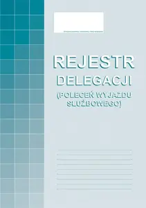 Paper travel expense and delegation logbook Michalczyk i Prokop Rejestr delegacji