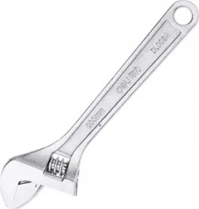 Adjustable wrench DELI EDL008A — adjustable spanner, jaw width up to 28 mm, length 200 mm, steel handle
