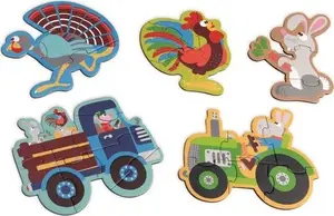 Jigsaw Puzzle Set Scratch – Pierwsze Puzzle Farma, children's farm-themed beginner puzzle