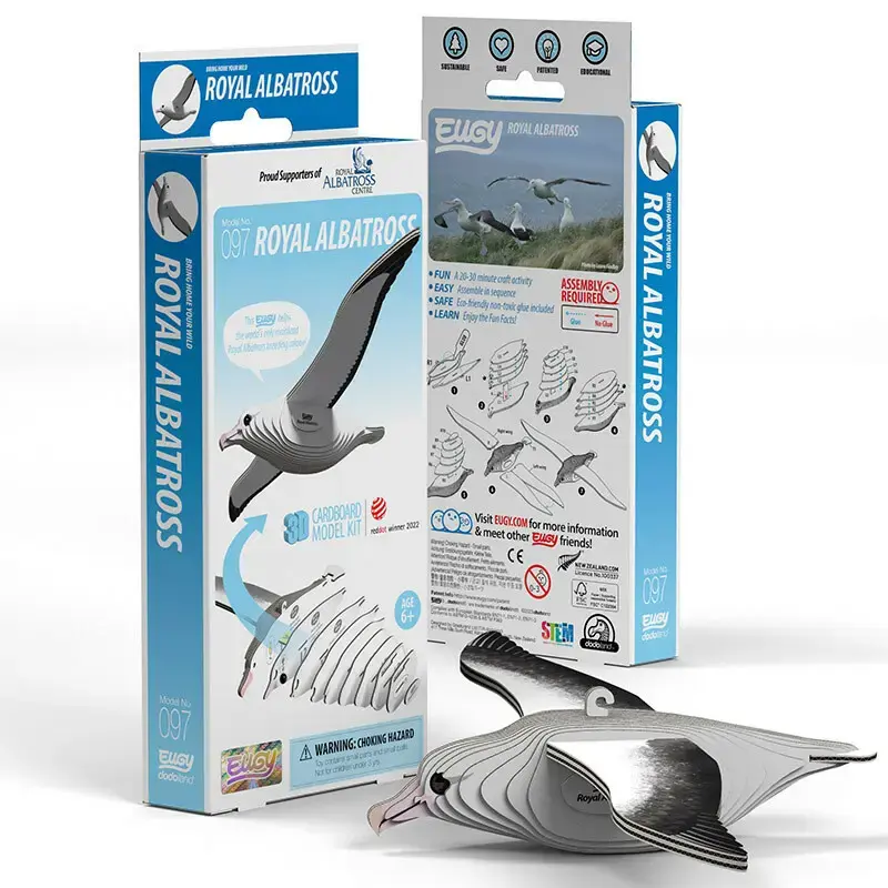Fat Brain Toys Eugy Royal Albatross saliekamais komplekts Photo 5