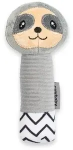 Plush Rattle with Squeaker baby mix New Baby Sloth - soft toy for infants