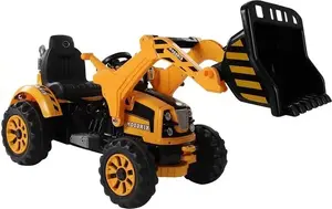 Electric children's ride-on tractor LEAN Sport 3405 with front loader, orange