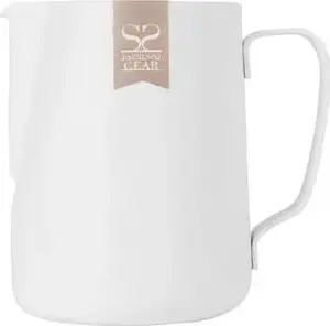 Milk jug / frothing pitcher Barista Space ESP412 white – stainless steel, 350–600 ml typical sizes