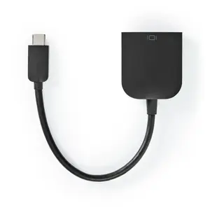 USB graphics adapter Nedis CCGP64852BK02 — USB-C to Display, 1920×1200, Black, 0.2 m cable