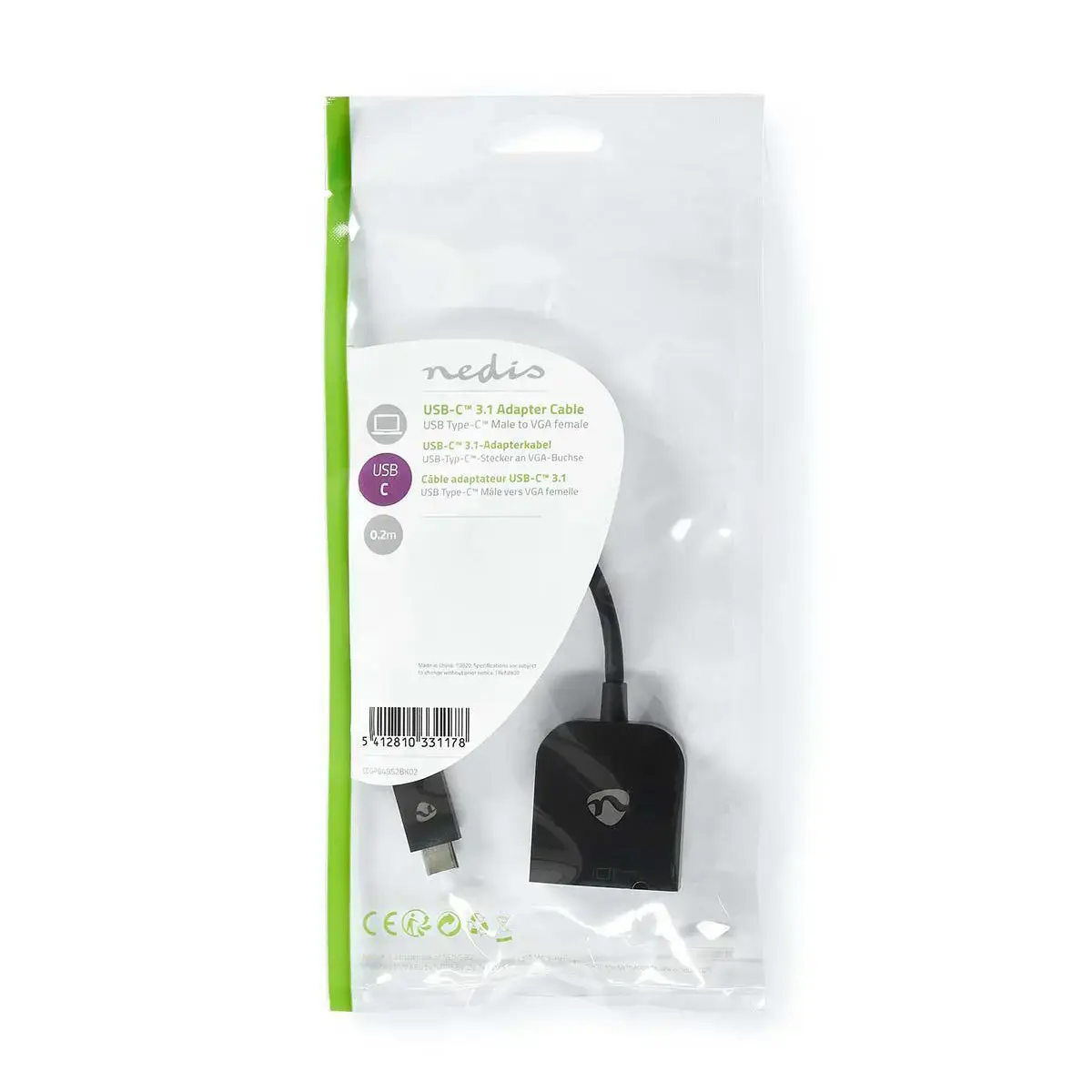 Nedis USB grafikas adapters CCGP64852BK02 Photo 4