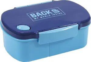 Lunchbox Derform BACKUP 5 model B 58 — compact kids' food container, blue