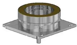 Flue Pipe Cover Plate Almeva LIL single-piece 125/180
