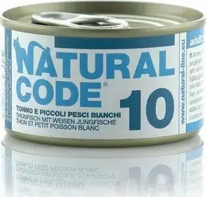 Корм для кошек Natural Line s.r.l NATURAL CODE KOT 85 г - тунец/рыба в соусе, 10 штук