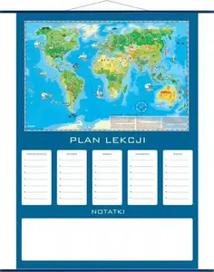 Stundu plānotājs Artglob Plan lekcji - karte «Jaunā pētnieka pasaule» skolas saraksta piezīmju bloks