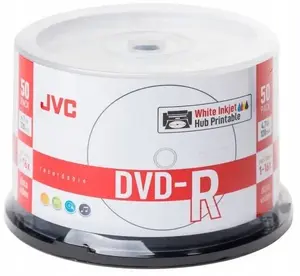 Verbatim DVD-R 4,7 ГБ 16x для печати Inkjet, белые — упаковка 50 шт (JVD50CP)
