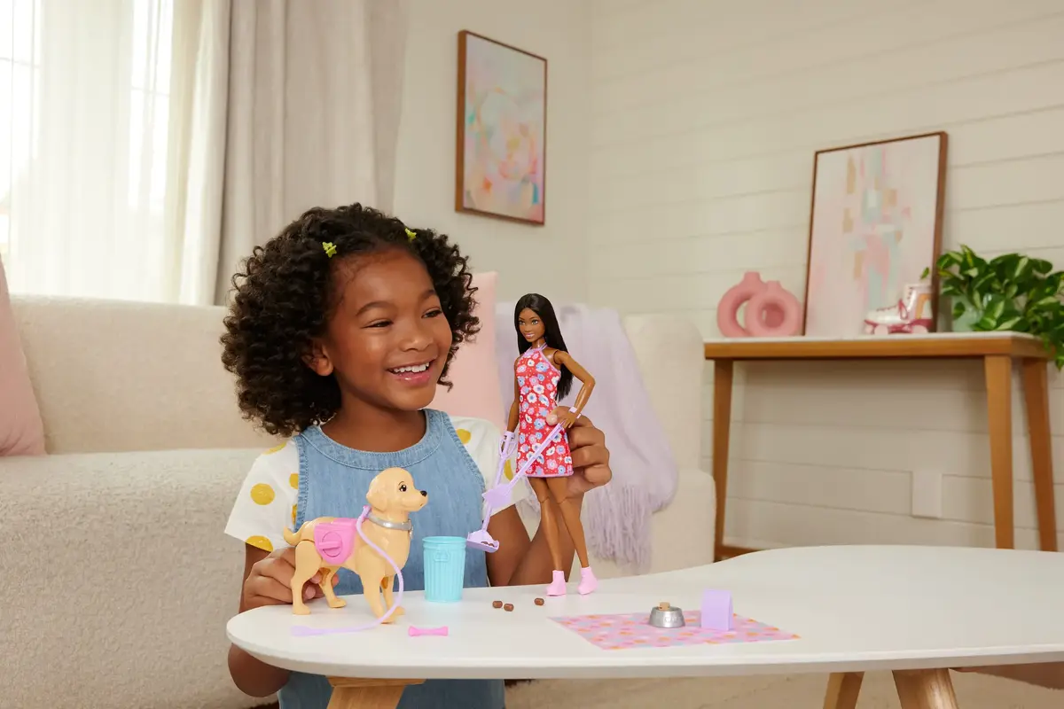 MATTEL Barbie “Brooklyn” Walk & Potty Pup leļļu komplekts Photo 2