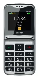 Senior clamshell phone Beafon Fold 10 LTE, 2.2" (5.59 cm) TFT, Single SIM, 1350 mAh, 95 g, Black/Silver