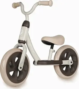 Līdzsvara velosipēds Qplay Trainer Beige — bērnu bezpedāļu mācību velosipēds, viegla uzbūve