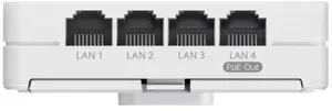 Access Point RUIJIE RG-RAP62-Wall — WiFi 6 AX3000, dual-band 2.4/5 GHz, 5x GE ports, 1x PoE IN, 1x PoE OUT 10W, wall-mount
