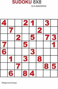 Mīklu grāmata Czas Seniora Sudoku 8x8 — Czas Seniora, režģis 8×8, loģikas skaitļu uzdevumi