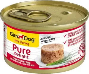 Консервы для собак Gimdog Pure Delight тунец и говядина 85 г