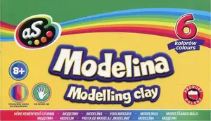 School modeling clay set Astra Modelina Szkolna 6 colors AS — 6-color student modeling clay