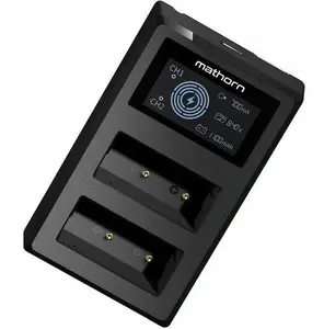 Battery Charger Mathorn MBC-D107 USB-C for Canon LP-E17, dual-channel