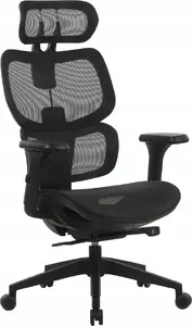 Office chair office products Hydra, black — ergonomic swivel desk chair