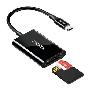 Atmiņas karšu lasītājs UGREEN CM265 — USB 3.2 Gen 1 Type-C, atbalsta SD/SDHC/SDXC un MicroSD, melns