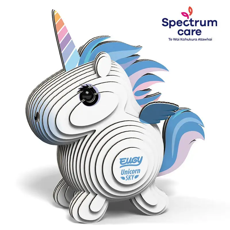 3D puzle Fat Brain Toys Eugy Unicorn Sky — 28 detaļas Photo 2