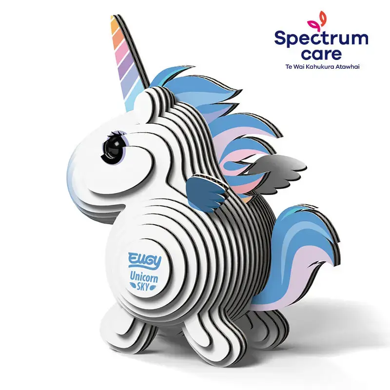 3D puzle Fat Brain Toys Eugy Unicorn Sky — 28 detaļas Photo 4
