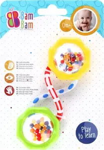 Погремушка-шар Bambam BAM BAM GRZECHOTKA KULE 13x18x4 см – Bambam