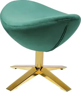 Paplājs King Home EGG Plašs Velvet Gold, tumši zaļš