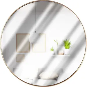 Wall mirror Vilde 50 cm round gold frame