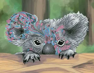 Diamond Dotz Hide N Seek Koala набор алмазной мозаики — Diamond Dotz, многоцветный, холст 455×355 мм