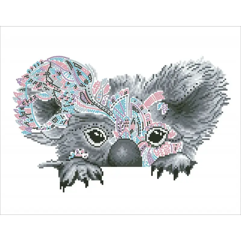 Diamond Dotz Hide N Seek Koala mozaīkas komplekts Photo 2
