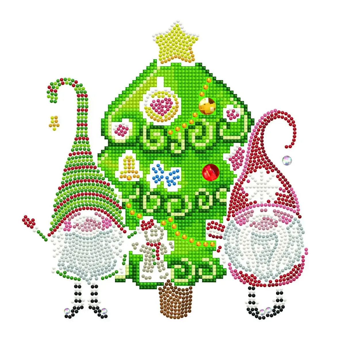 Diamond Dotz Christmas Elves — набор для алмазной вышивки Photo 2
