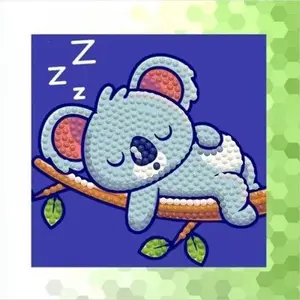Diamond Dotz Quick Dotz Koala — набор для алмазной мозаики с фасетированными стразами, самоклеющийся холст