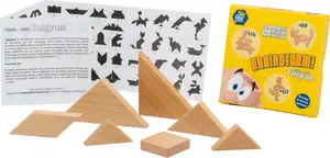 Puzle Big Fun Republic Brainstorm! — Tangram sērija, izglītojošs formu risināšanas komplekts