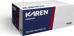 Papīra dvielis Karen Premium ZZ salocīts, 2 kārtas, celuloze, 3 200 loksņu