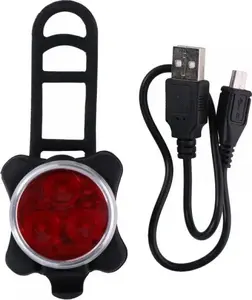 Rear Bike Light DUNLOP model 286648-uniw, 3 SMD LEDs, USB rechargeable