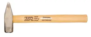 Hammer JUCO 29990 forging/locksmith hammer, wooden handle, 100 g head, 260 mm length