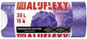 Мешки для мусора Alufix Aluflexy 35 л LDPE с запахом, 15 шт., фиолетовые