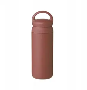 Travel mug Kinto DAY OFF 500 ml, dark pink, insulated stainless steel