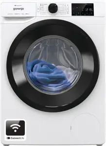 Priekšējā slodze veļas mašīna Frania Gorenje WPNEI84A1SWIFI BK070 — 8 kg, 1400 apgr/min, A klase, balta, 600×545×850 mm