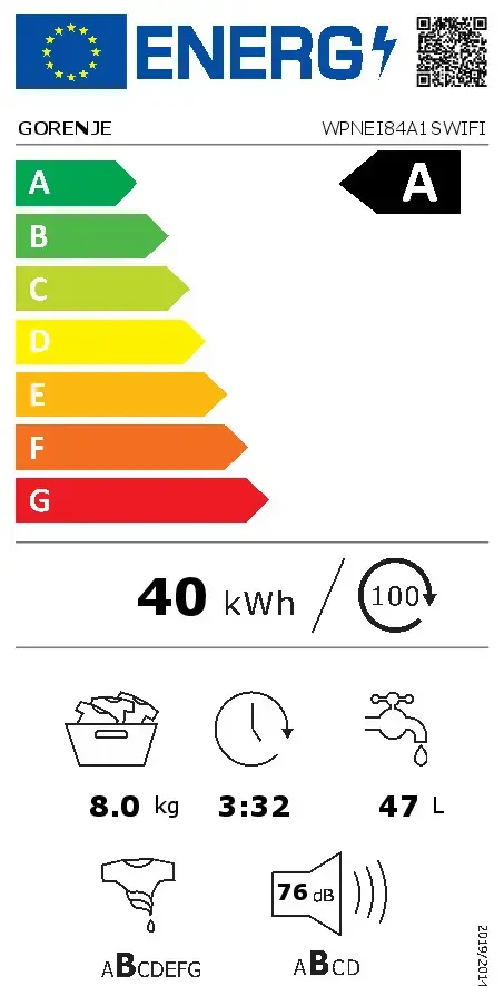 Gorenje WPNEI84A1SWIFI washing machine 743206 Photo 12