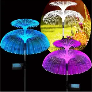 Saules dārza lampa GoTel Q30F, medūzas dizains, komplekts 2 gab., ar saules enerģiju
