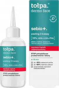 Пилинг для лица Alkotest TOŁPA_Dermo Face Sebio+ с AHA, LHA, PHA 50 мл